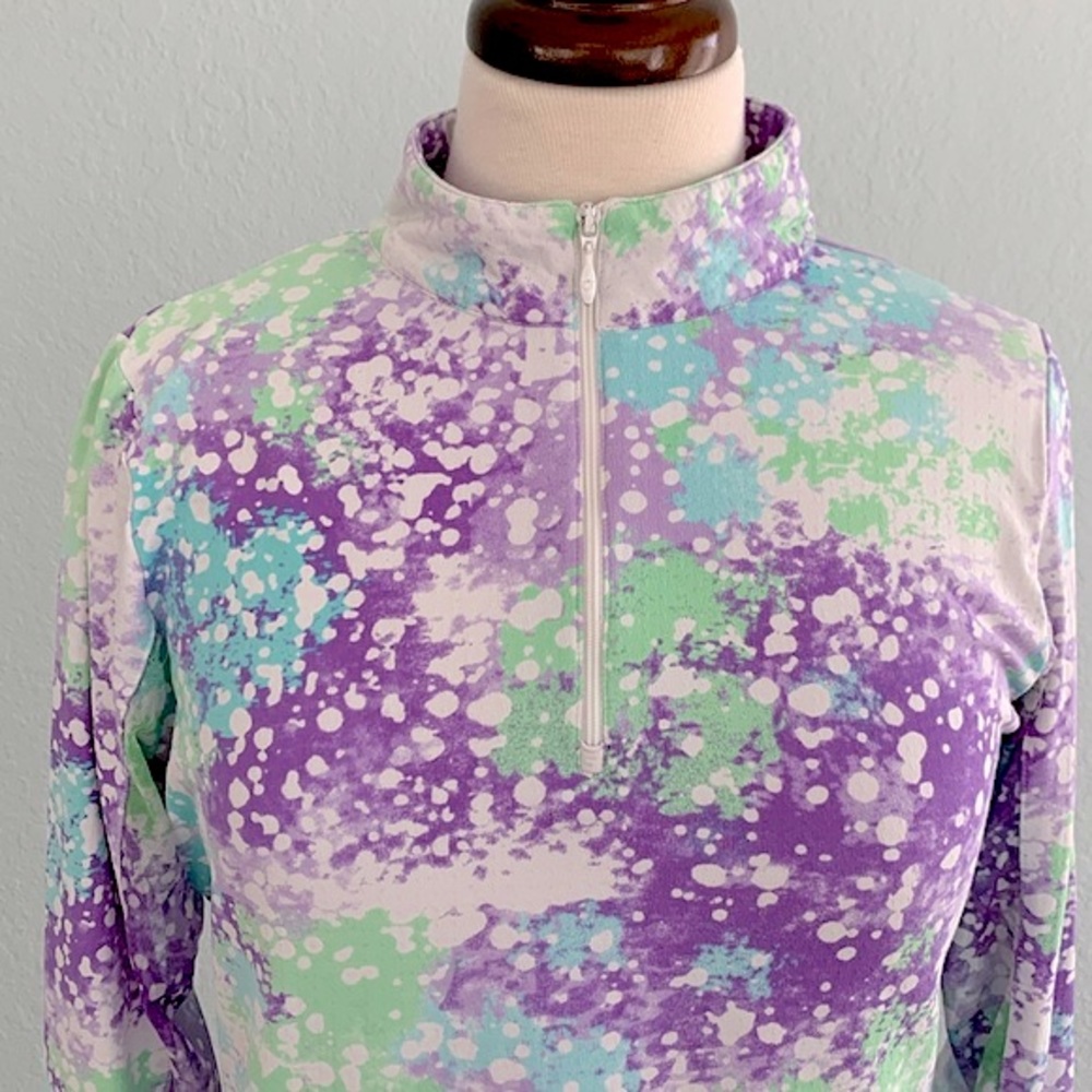 IBKUL Splatter Print Mock-Neck - Picture 2 of 10